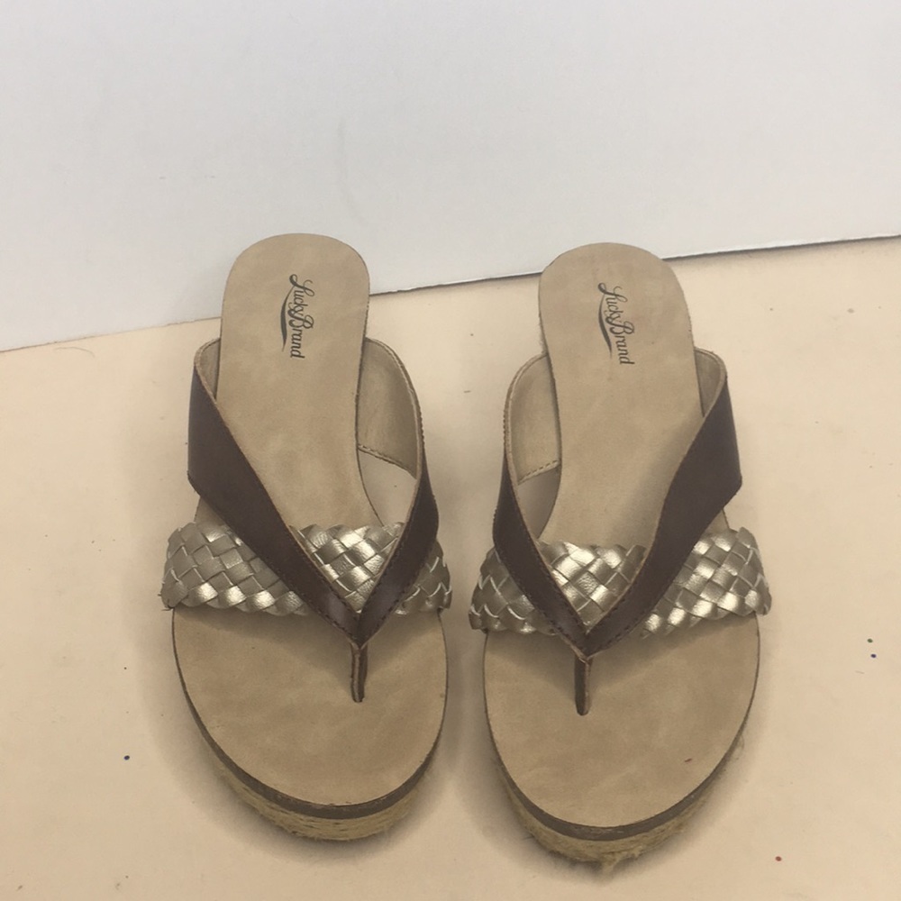 Lucky 🍀 Brand thong wedge sandals